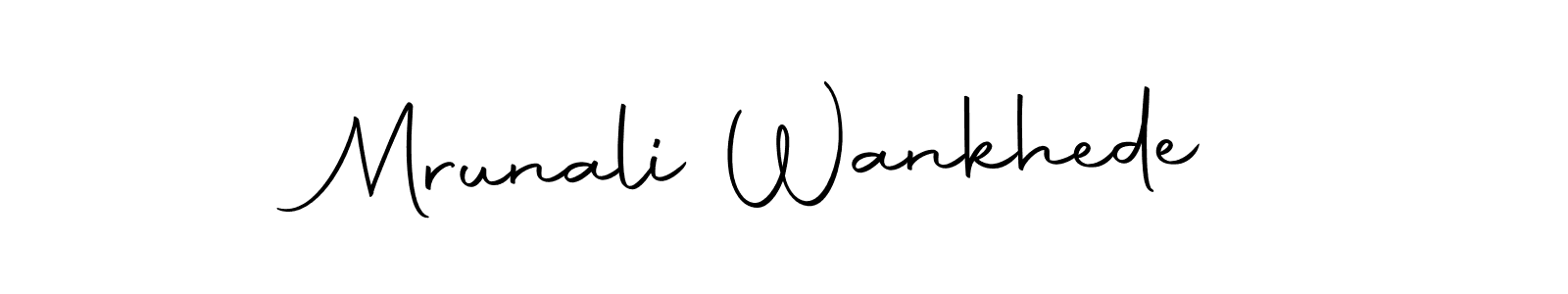 This is the best signature style for the Mrunali Wankhede name. Also you like these signature font (Autography-DOLnW). Mix name signature. Mrunali Wankhede signature style 10 images and pictures png