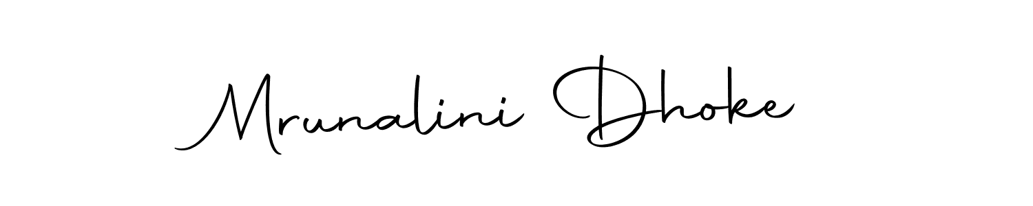 Make a beautiful signature design for name Mrunalini Dhoke. With this signature (Autography-DOLnW) style, you can create a handwritten signature for free. Mrunalini Dhoke signature style 10 images and pictures png