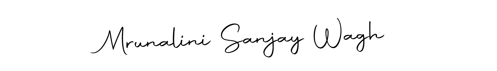 Create a beautiful signature design for name Mrunalini Sanjay Wagh. With this signature (Autography-DOLnW) fonts, you can make a handwritten signature for free. Mrunalini Sanjay Wagh signature style 10 images and pictures png