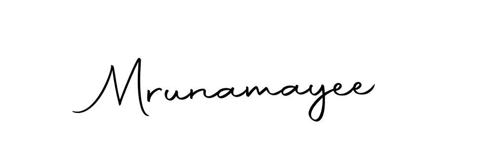 You can use this online signature creator to create a handwritten signature for the name Mrunamayee. This is the best online autograph maker. Mrunamayee signature style 10 images and pictures png