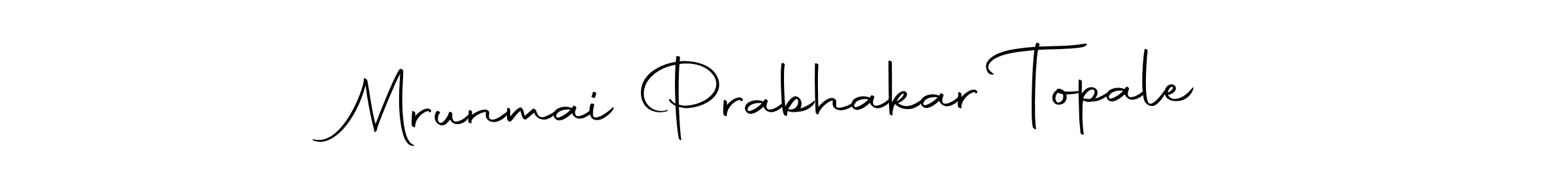 Design your own signature with our free online signature maker. With this signature software, you can create a handwritten (Autography-DOLnW) signature for name Mrunmai Prabhakar Topale. Mrunmai Prabhakar Topale signature style 10 images and pictures png