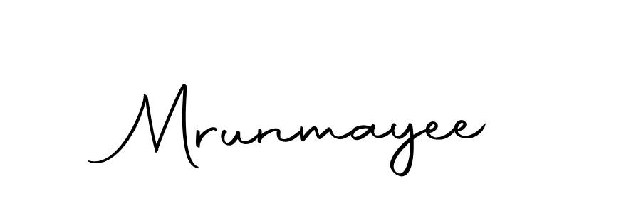 Design your own signature with our free online signature maker. With this signature software, you can create a handwritten (Autography-DOLnW) signature for name Mrunmayee. Mrunmayee signature style 10 images and pictures png