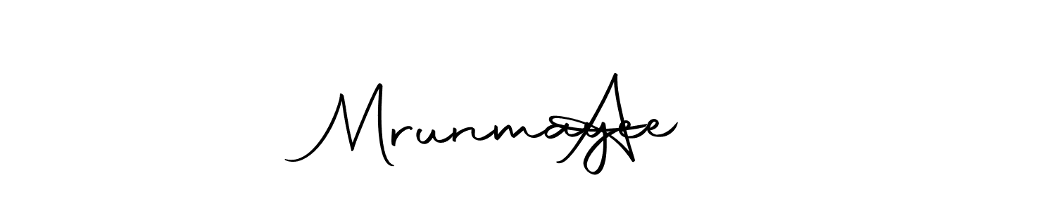 Design your own signature with our free online signature maker. With this signature software, you can create a handwritten (Autography-DOLnW) signature for name Mrunmayee     A. Mrunmayee     A signature style 10 images and pictures png