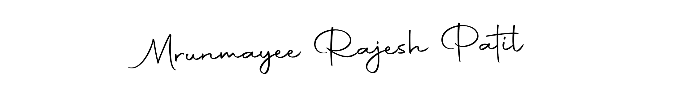 Make a beautiful signature design for name Mrunmayee Rajesh Patil. With this signature (Autography-DOLnW) style, you can create a handwritten signature for free. Mrunmayee Rajesh Patil signature style 10 images and pictures png