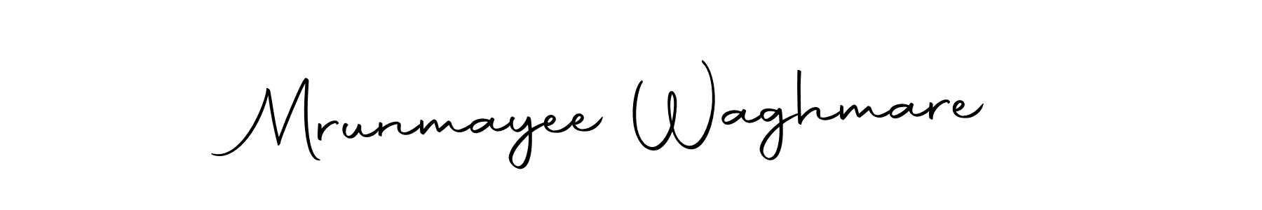 Create a beautiful signature design for name Mrunmayee Waghmare. With this signature (Autography-DOLnW) fonts, you can make a handwritten signature for free. Mrunmayee Waghmare signature style 10 images and pictures png