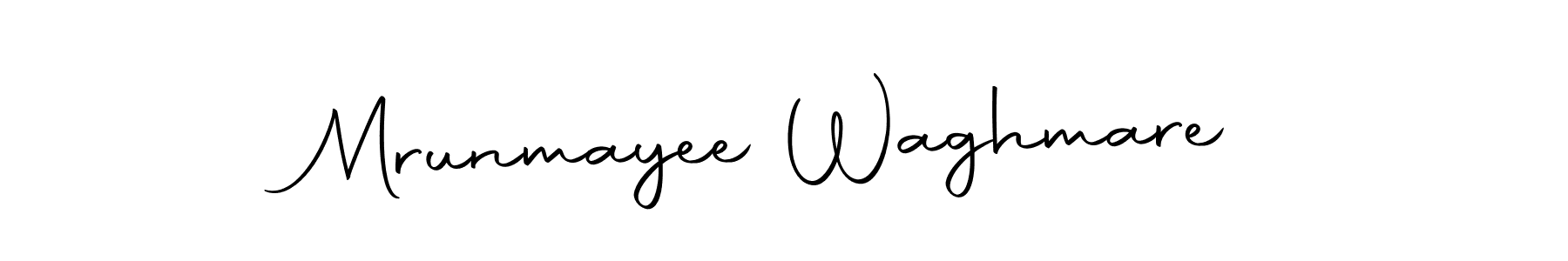 Create a beautiful signature design for name Mrunmayee Waghmare. With this signature (Autography-DOLnW) fonts, you can make a handwritten signature for free. Mrunmayee Waghmare signature style 10 images and pictures png