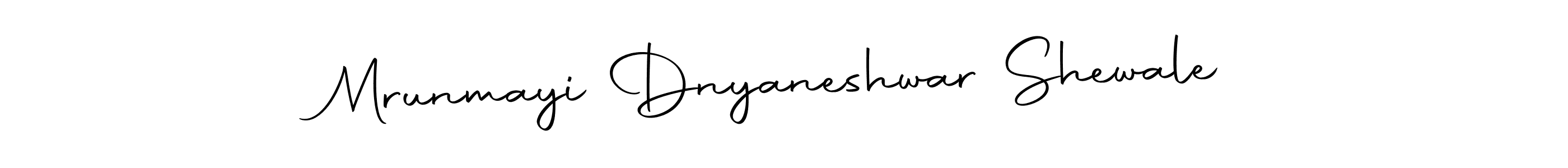 Use a signature maker to create a handwritten signature online. With this signature software, you can design (Autography-DOLnW) your own signature for name Mrunmayi Dnyaneshwar Shewale. Mrunmayi Dnyaneshwar Shewale signature style 10 images and pictures png