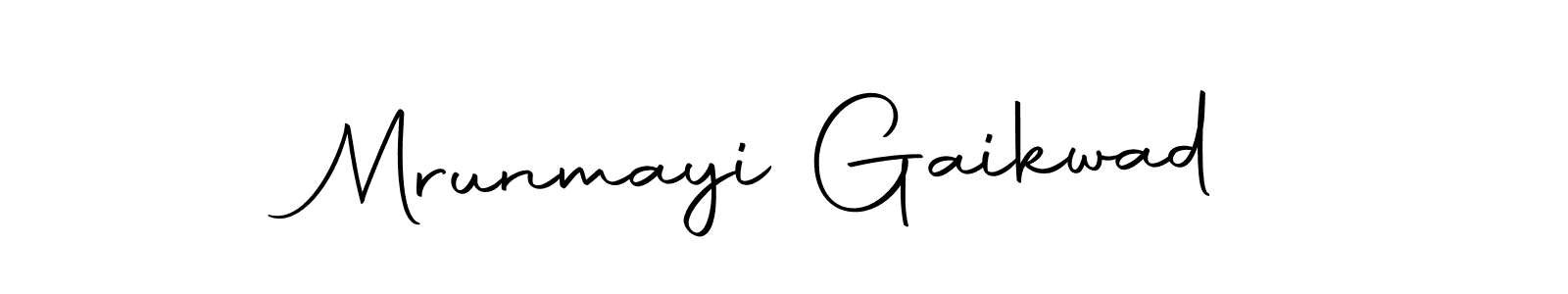 Design your own signature with our free online signature maker. With this signature software, you can create a handwritten (Autography-DOLnW) signature for name Mrunmayi Gaikwad. Mrunmayi Gaikwad signature style 10 images and pictures png