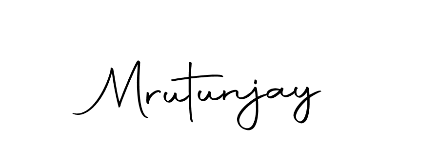 How to make Mrutunjay name signature. Use Autography-DOLnW style for creating short signs online. This is the latest handwritten sign. Mrutunjay signature style 10 images and pictures png