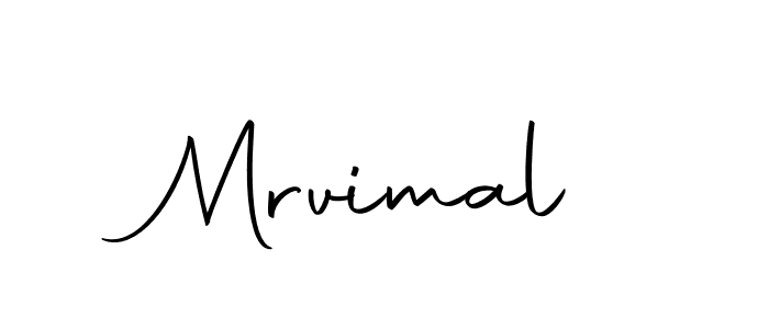 Design your own signature with our free online signature maker. With this signature software, you can create a handwritten (Autography-DOLnW) signature for name Mrvimal. Mrvimal signature style 10 images and pictures png