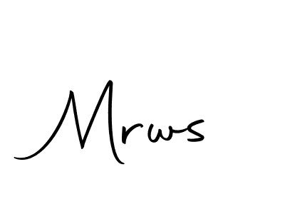 Make a beautiful signature design for name Mrws. With this signature (Autography-DOLnW) style, you can create a handwritten signature for free. Mrws signature style 10 images and pictures png