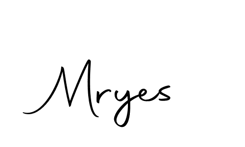 How to make Mryes name signature. Use Autography-DOLnW style for creating short signs online. This is the latest handwritten sign. Mryes signature style 10 images and pictures png