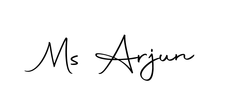 Ms Arjun stylish signature style. Best Handwritten Sign (Autography-DOLnW) for my name. Handwritten Signature Collection Ideas for my name Ms Arjun. Ms Arjun signature style 10 images and pictures png