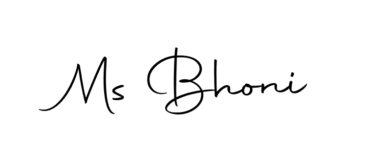 The best way (Autography-DOLnW) to make a short signature is to pick only two or three words in your name. The name Ms Bhoni include a total of six letters. For converting this name. Ms Bhoni signature style 10 images and pictures png