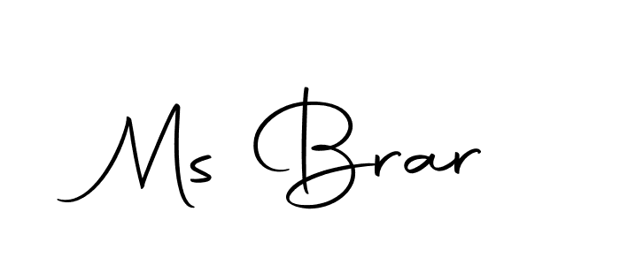 How to make Ms Brar signature? Autography-DOLnW is a professional autograph style. Create handwritten signature for Ms Brar name. Ms Brar signature style 10 images and pictures png