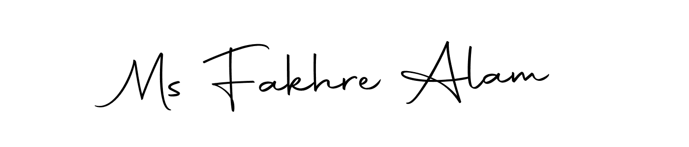 if you are searching for the best signature style for your name Ms Fakhre Alam. so please give up your signature search. here we have designed multiple signature styles  using Autography-DOLnW. Ms Fakhre Alam signature style 10 images and pictures png