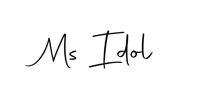 How to make Ms Idol signature? Autography-DOLnW is a professional autograph style. Create handwritten signature for Ms Idol name. Ms Idol signature style 10 images and pictures png