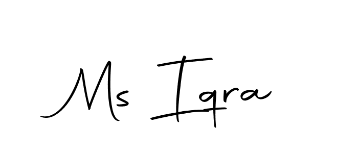 Ms Iqra stylish signature style. Best Handwritten Sign (Autography-DOLnW) for my name. Handwritten Signature Collection Ideas for my name Ms Iqra. Ms Iqra signature style 10 images and pictures png