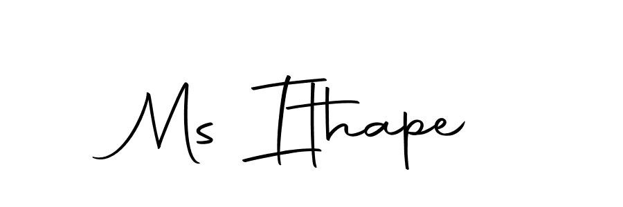 Make a beautiful signature design for name Ms Ithape. Use this online signature maker to create a handwritten signature for free. Ms Ithape signature style 10 images and pictures png