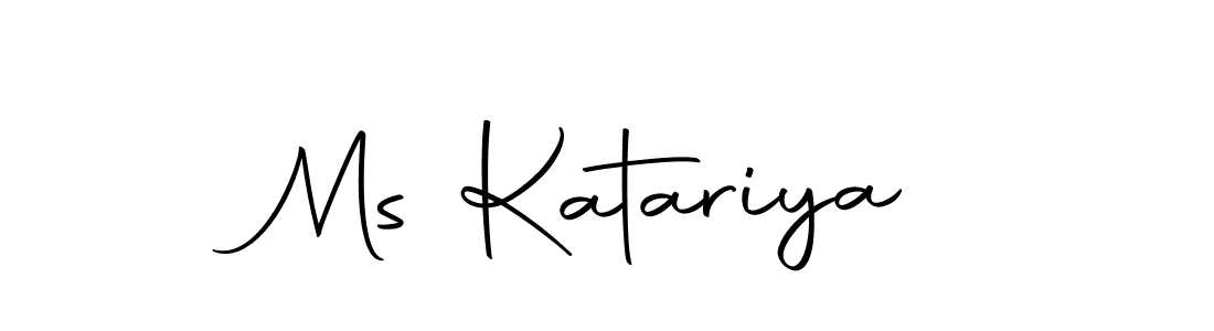 How to make Ms Katariya name signature. Use Autography-DOLnW style for creating short signs online. This is the latest handwritten sign. Ms Katariya signature style 10 images and pictures png