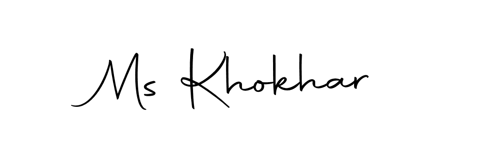 Also You can easily find your signature by using the search form. We will create Ms Khokhar name handwritten signature images for you free of cost using Autography-DOLnW sign style. Ms Khokhar signature style 10 images and pictures png