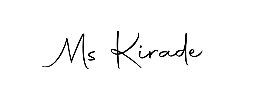 Create a beautiful signature design for name Ms Kirade. With this signature (Autography-DOLnW) fonts, you can make a handwritten signature for free. Ms Kirade signature style 10 images and pictures png