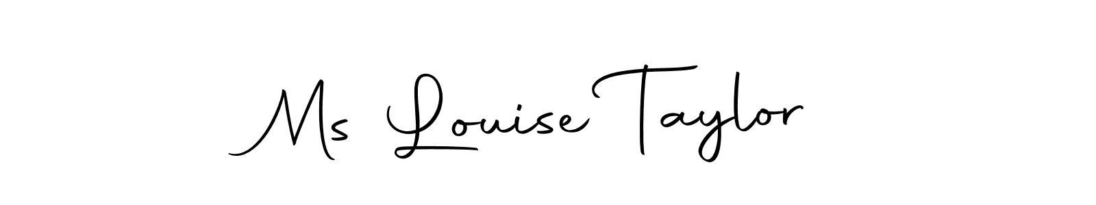 Also we have Ms Louise Taylor name is the best signature style. Create professional handwritten signature collection using Autography-DOLnW autograph style. Ms Louise Taylor signature style 10 images and pictures png