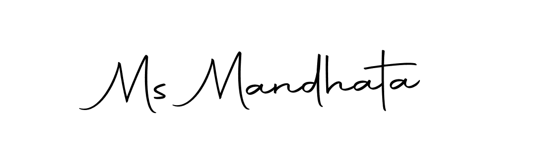 Design your own signature with our free online signature maker. With this signature software, you can create a handwritten (Autography-DOLnW) signature for name Ms Mandhata. Ms Mandhata signature style 10 images and pictures png