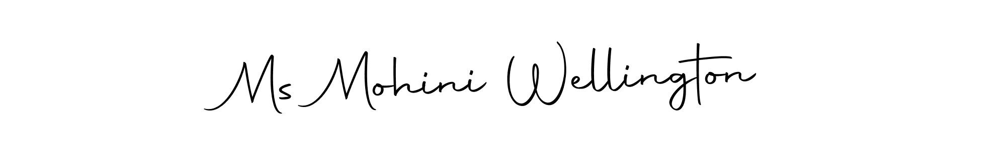 How to make Ms Mohini Wellington signature? Autography-DOLnW is a professional autograph style. Create handwritten signature for Ms Mohini Wellington name. Ms Mohini Wellington signature style 10 images and pictures png