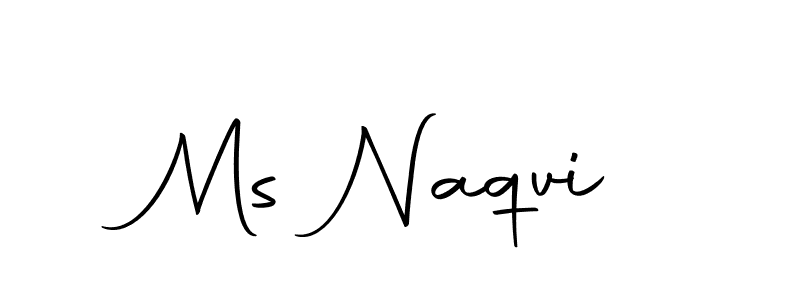 How to make Ms Naqvi name signature. Use Autography-DOLnW style for creating short signs online. This is the latest handwritten sign. Ms Naqvi signature style 10 images and pictures png