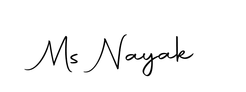 Similarly Autography-DOLnW is the best handwritten signature design. Signature creator online .You can use it as an online autograph creator for name Ms Nayak. Ms Nayak signature style 10 images and pictures png