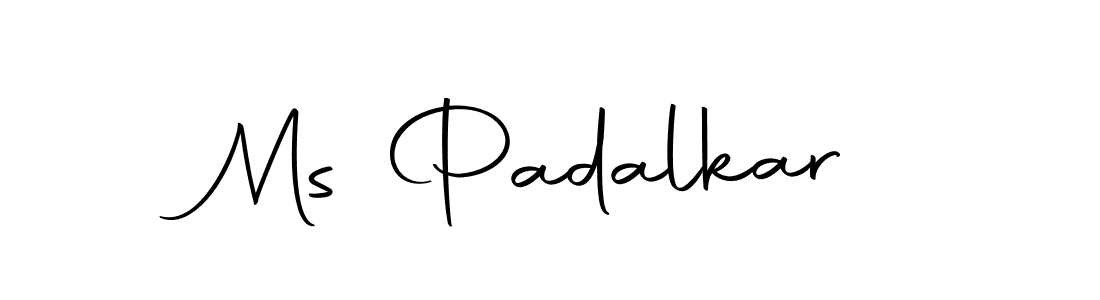 How to make Ms Padalkar signature? Autography-DOLnW is a professional autograph style. Create handwritten signature for Ms Padalkar name. Ms Padalkar signature style 10 images and pictures png