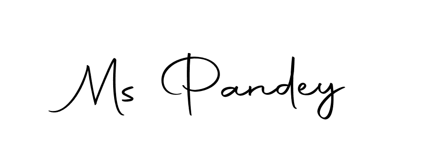 Design your own signature with our free online signature maker. With this signature software, you can create a handwritten (Autography-DOLnW) signature for name Ms Pandey. Ms Pandey signature style 10 images and pictures png