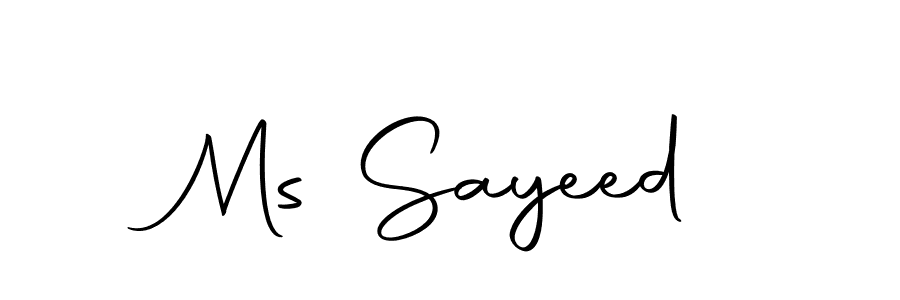 You should practise on your own different ways (Autography-DOLnW) to write your name (Ms Sayeed) in signature. don't let someone else do it for you. Ms Sayeed signature style 10 images and pictures png