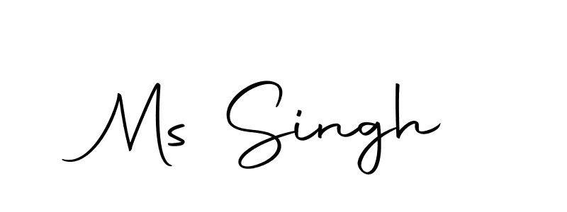 How to make Ms Singh signature? Autography-DOLnW is a professional autograph style. Create handwritten signature for Ms Singh name. Ms Singh signature style 10 images and pictures png