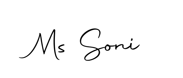 Make a short Ms Soni signature style. Manage your documents anywhere anytime using Autography-DOLnW. Create and add eSignatures, submit forms, share and send files easily. Ms Soni signature style 10 images and pictures png