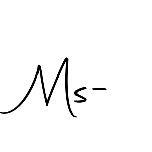 You should practise on your own different ways (Autography-DOLnW) to write your name (Ms-) in signature. don't let someone else do it for you. Ms- signature style 10 images and pictures png