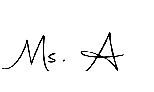 Create a beautiful signature design for name Ms. A. With this signature (Autography-DOLnW) fonts, you can make a handwritten signature for free. Ms. A signature style 10 images and pictures png