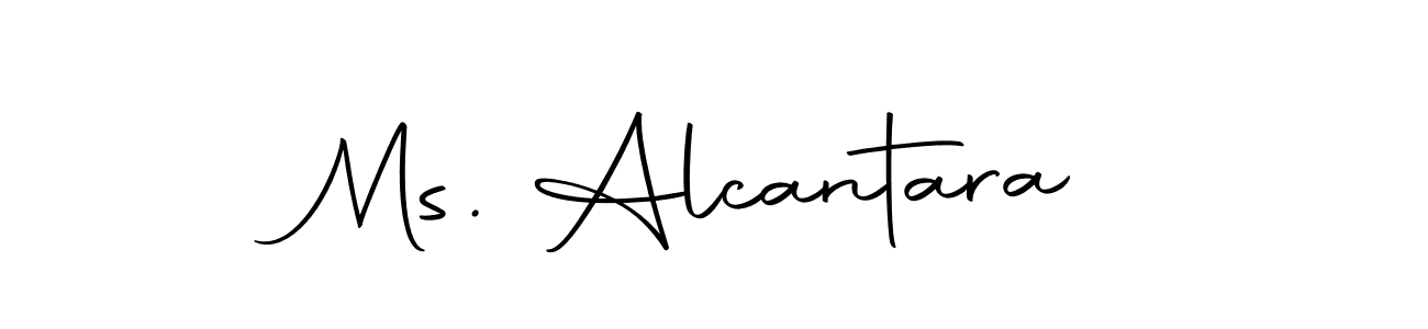 Design your own signature with our free online signature maker. With this signature software, you can create a handwritten (Autography-DOLnW) signature for name Ms. Alcantara. Ms. Alcantara signature style 10 images and pictures png