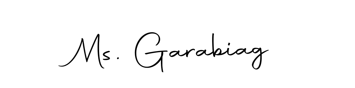 How to make Ms. Garabiag name signature. Use Autography-DOLnW style for creating short signs online. This is the latest handwritten sign. Ms. Garabiag signature style 10 images and pictures png