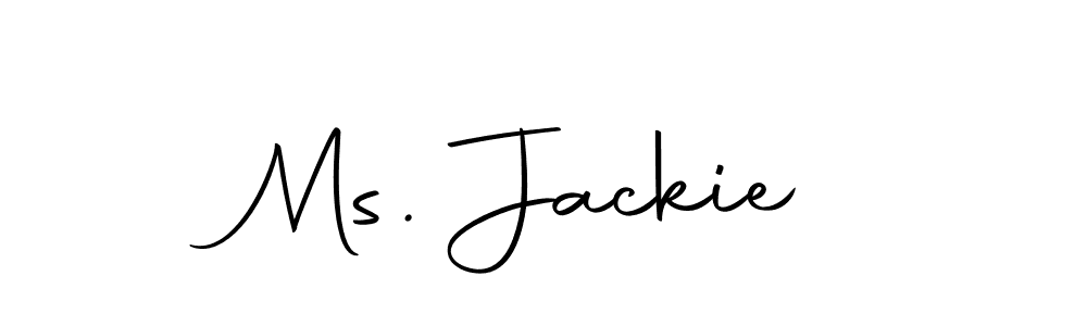 if you are searching for the best signature style for your name Ms. Jackie. so please give up your signature search. here we have designed multiple signature styles  using Autography-DOLnW. Ms. Jackie signature style 10 images and pictures png