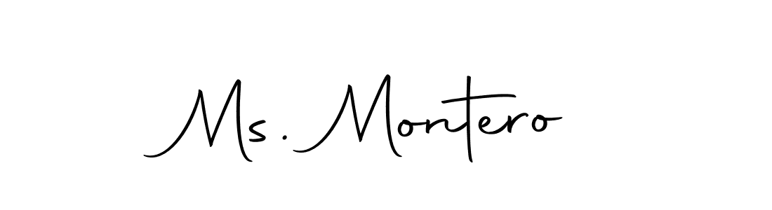 Ms. Montero stylish signature style. Best Handwritten Sign (Autography-DOLnW) for my name. Handwritten Signature Collection Ideas for my name Ms. Montero. Ms. Montero signature style 10 images and pictures png