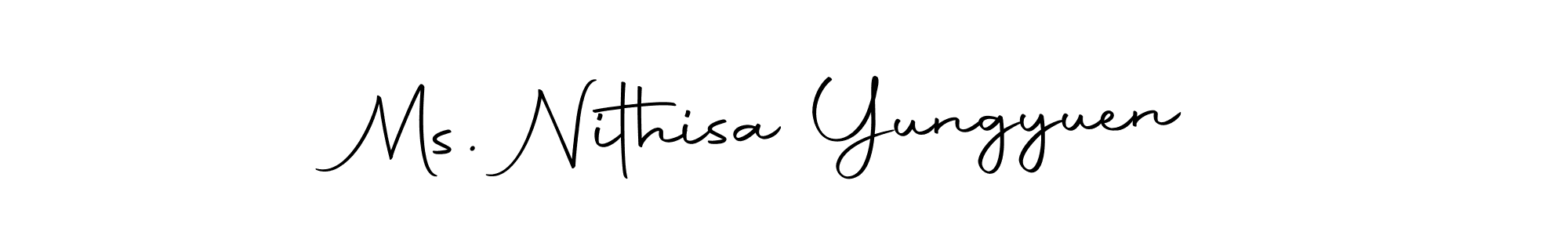 Once you've used our free online signature maker to create your best signature Autography-DOLnW style, it's time to enjoy all of the benefits that Ms. Nithisa Yungyuen name signing documents. Ms. Nithisa Yungyuen signature style 10 images and pictures png