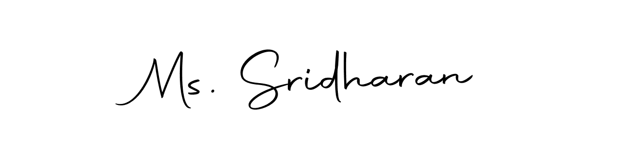Make a beautiful signature design for name Ms. Sridharan. Use this online signature maker to create a handwritten signature for free. Ms. Sridharan signature style 10 images and pictures png