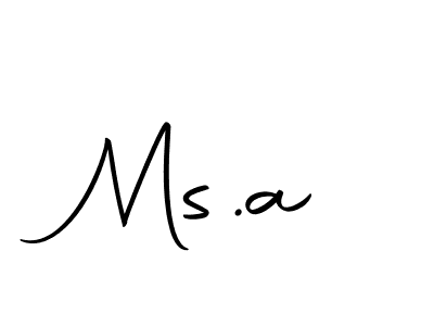 How to make Ms.a name signature. Use Autography-DOLnW style for creating short signs online. This is the latest handwritten sign. Ms.a signature style 10 images and pictures png