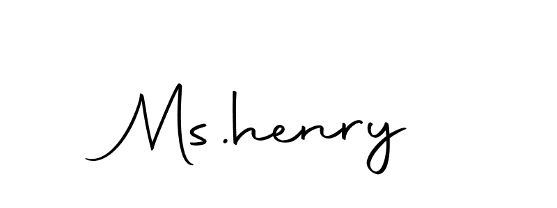 How to make Ms.henry name signature. Use Autography-DOLnW style for creating short signs online. This is the latest handwritten sign. Ms.henry signature style 10 images and pictures png