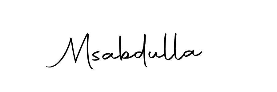 You should practise on your own different ways (Autography-DOLnW) to write your name (Msabdulla) in signature. don't let someone else do it for you. Msabdulla signature style 10 images and pictures png