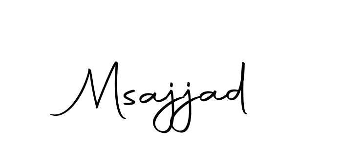 Similarly Autography-DOLnW is the best handwritten signature design. Signature creator online .You can use it as an online autograph creator for name Msajjad. Msajjad signature style 10 images and pictures png