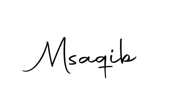 How to make Msaqib signature? Autography-DOLnW is a professional autograph style. Create handwritten signature for Msaqib name. Msaqib signature style 10 images and pictures png