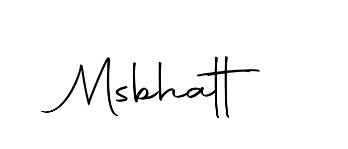 The best way (Autography-DOLnW) to make a short signature is to pick only two or three words in your name. The name Msbhatt include a total of six letters. For converting this name. Msbhatt signature style 10 images and pictures png
